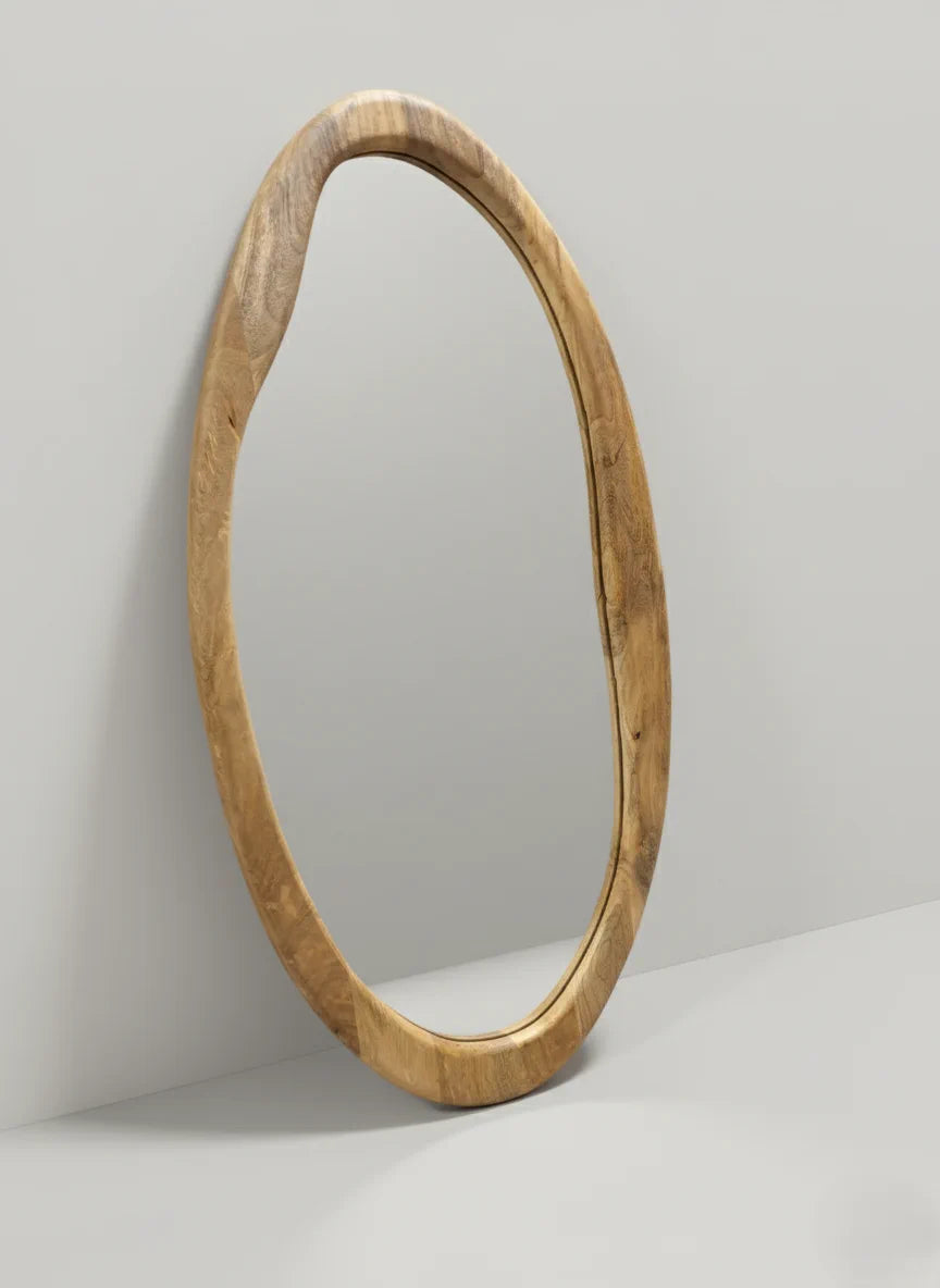 Spiegel aus Mangoholz 100×50 cm