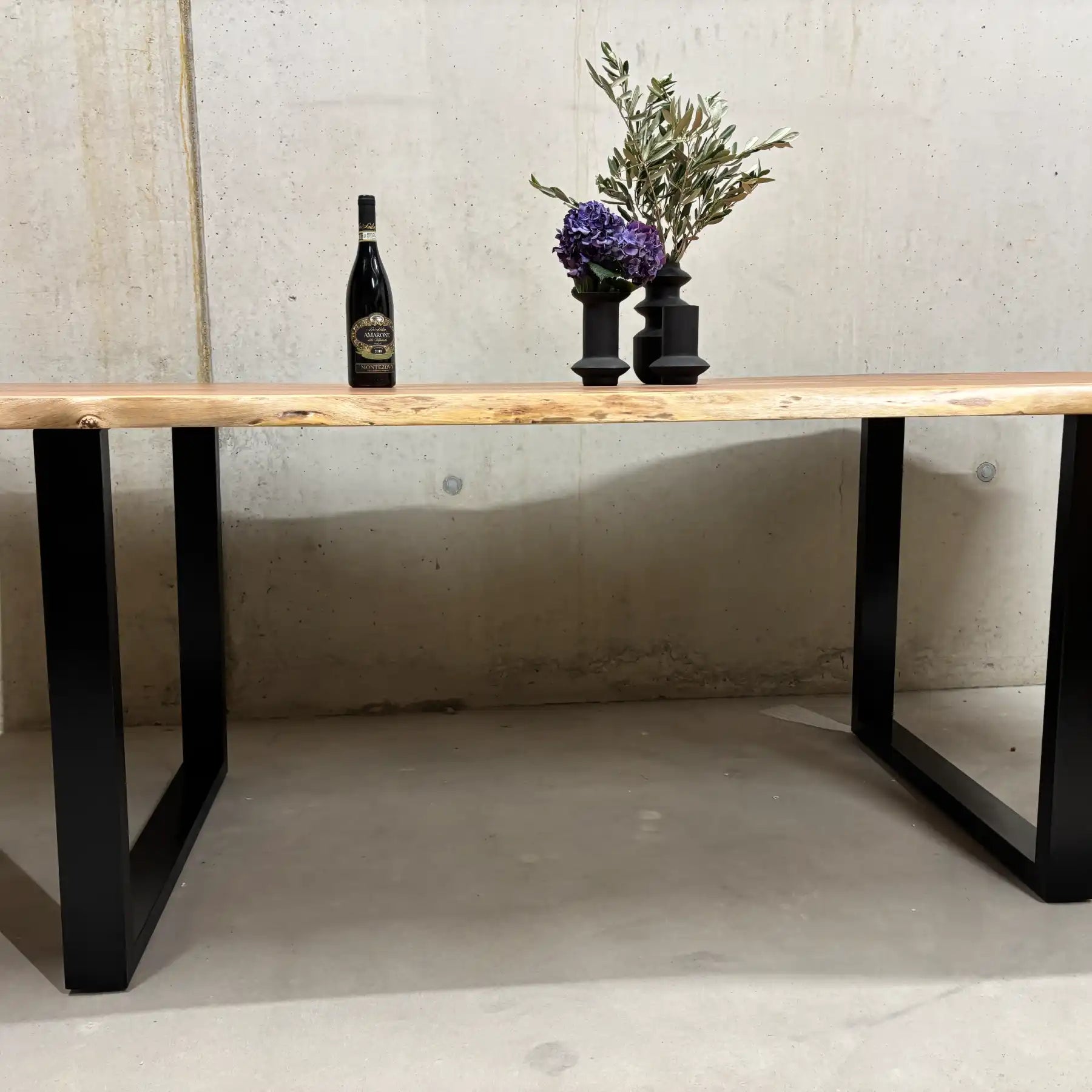 Großer Akazienholz Esszimmertisch 240x120 cm – Massivholz Big Boy