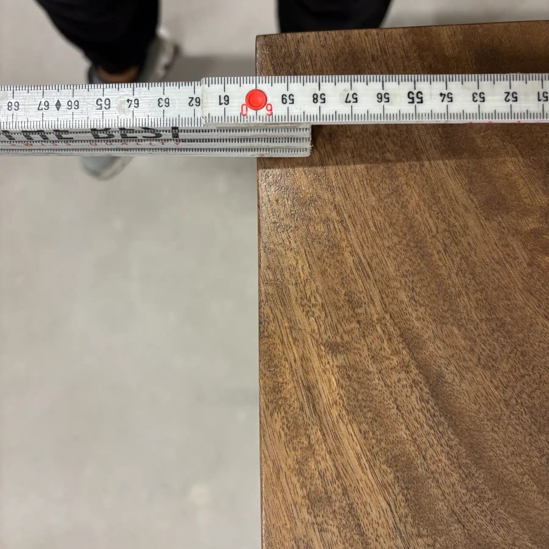 Mango Schreibtisch 2 Schubladen – Massivholz Cabinet Desk mit Stahl