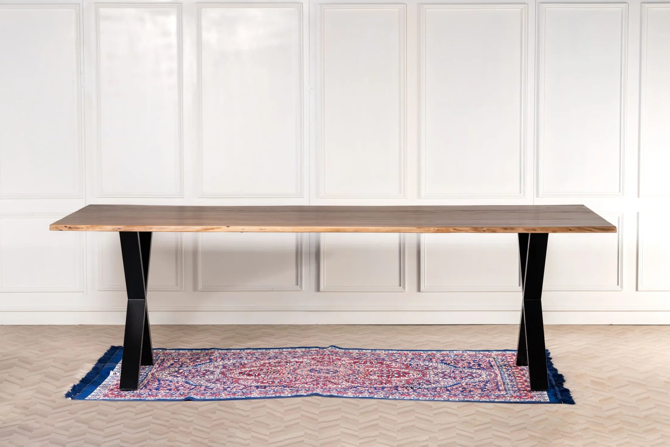 Live Edge Esstisch 240 cm – Wähle Tischplatte & Beine