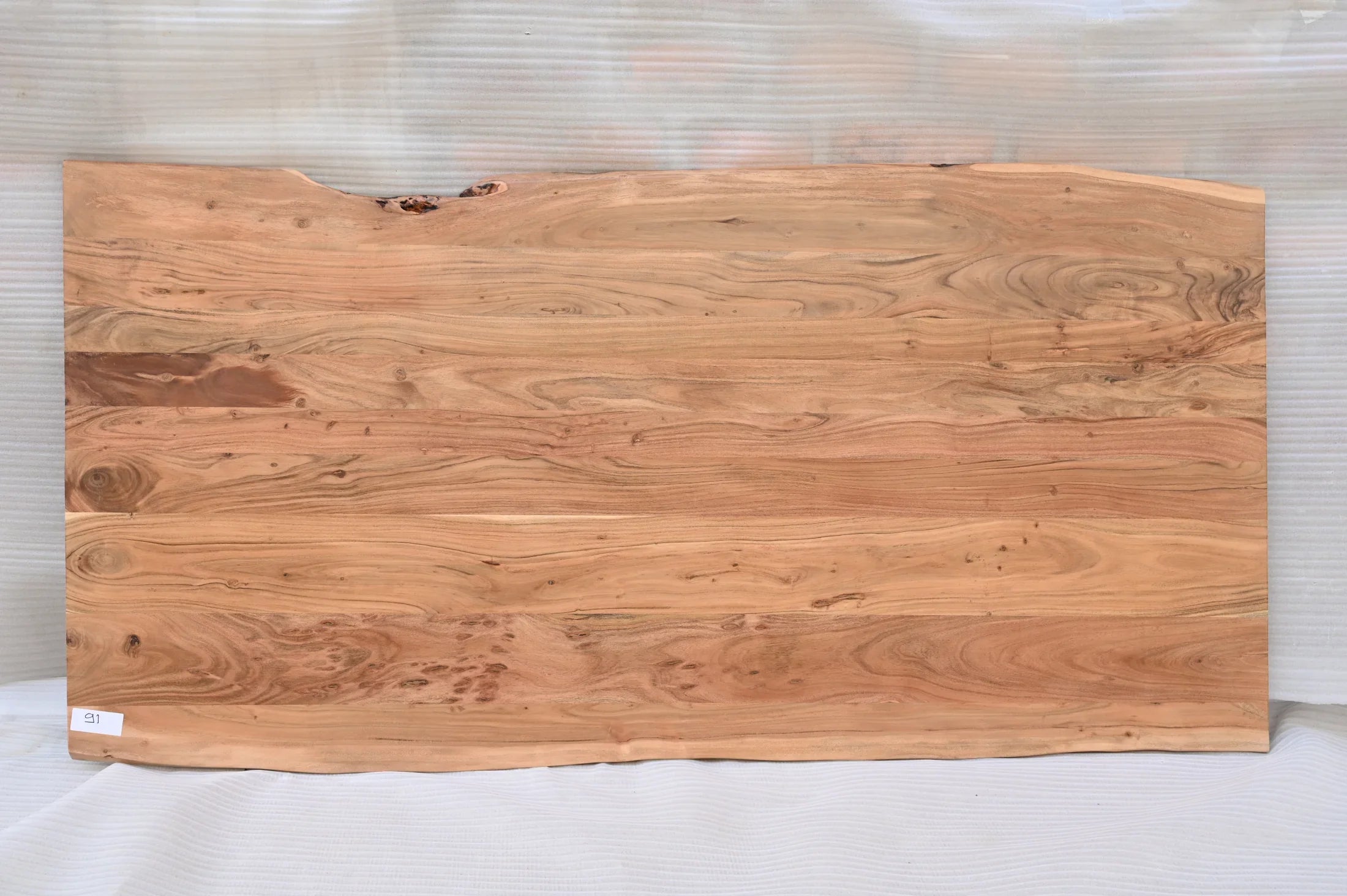 Dining table with live-edge, 240 cm, acacia – solid wood