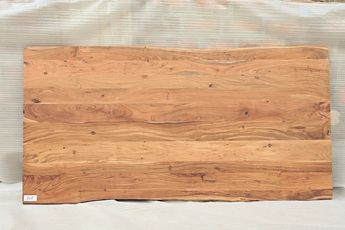 Baumkante Tischplatte Unikat 107 – Akazie 240 cm, Aufsicht #Tischplatte_Unikat 107