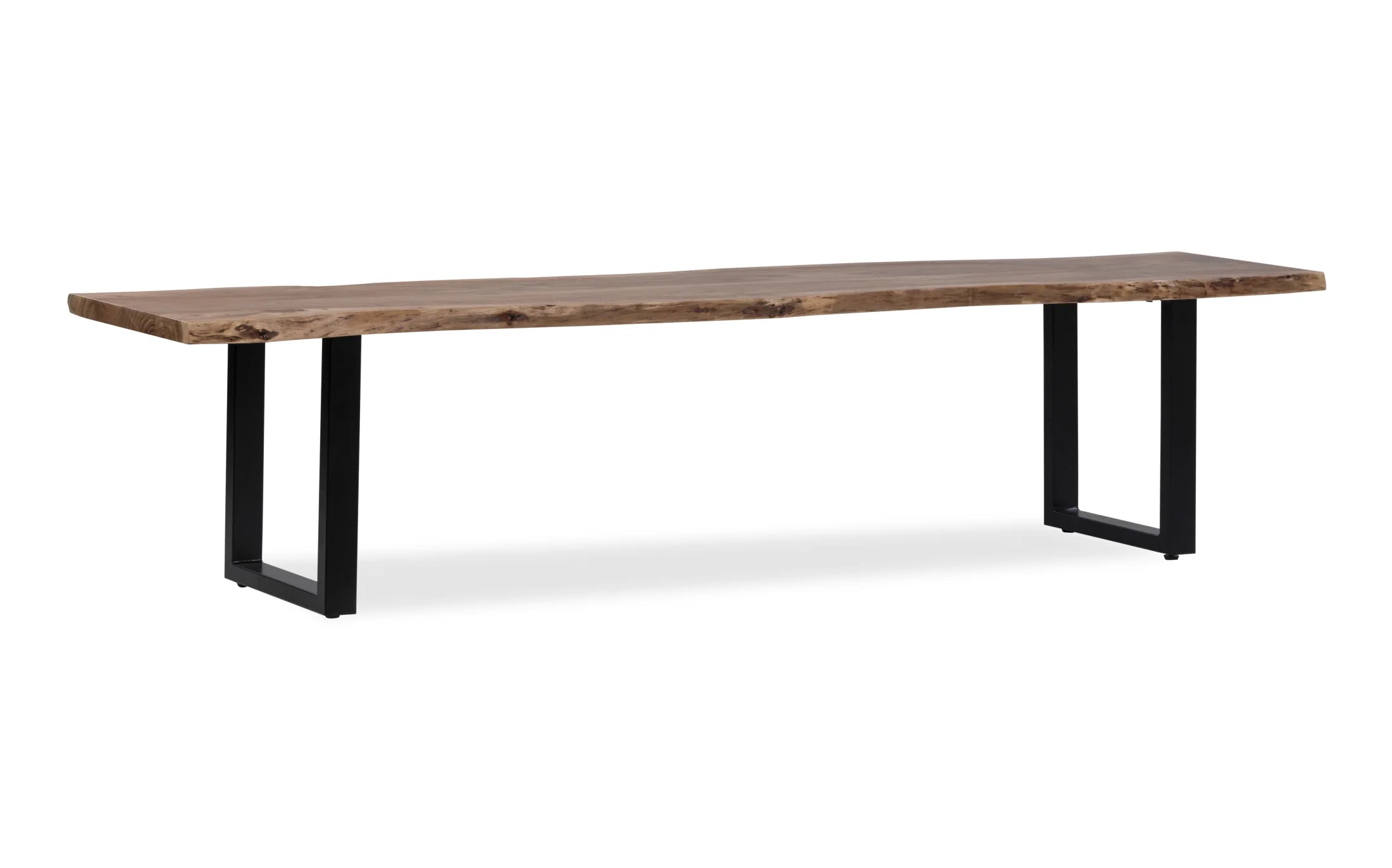 Live Edge Bank 240 cm – Akazie Massivholz