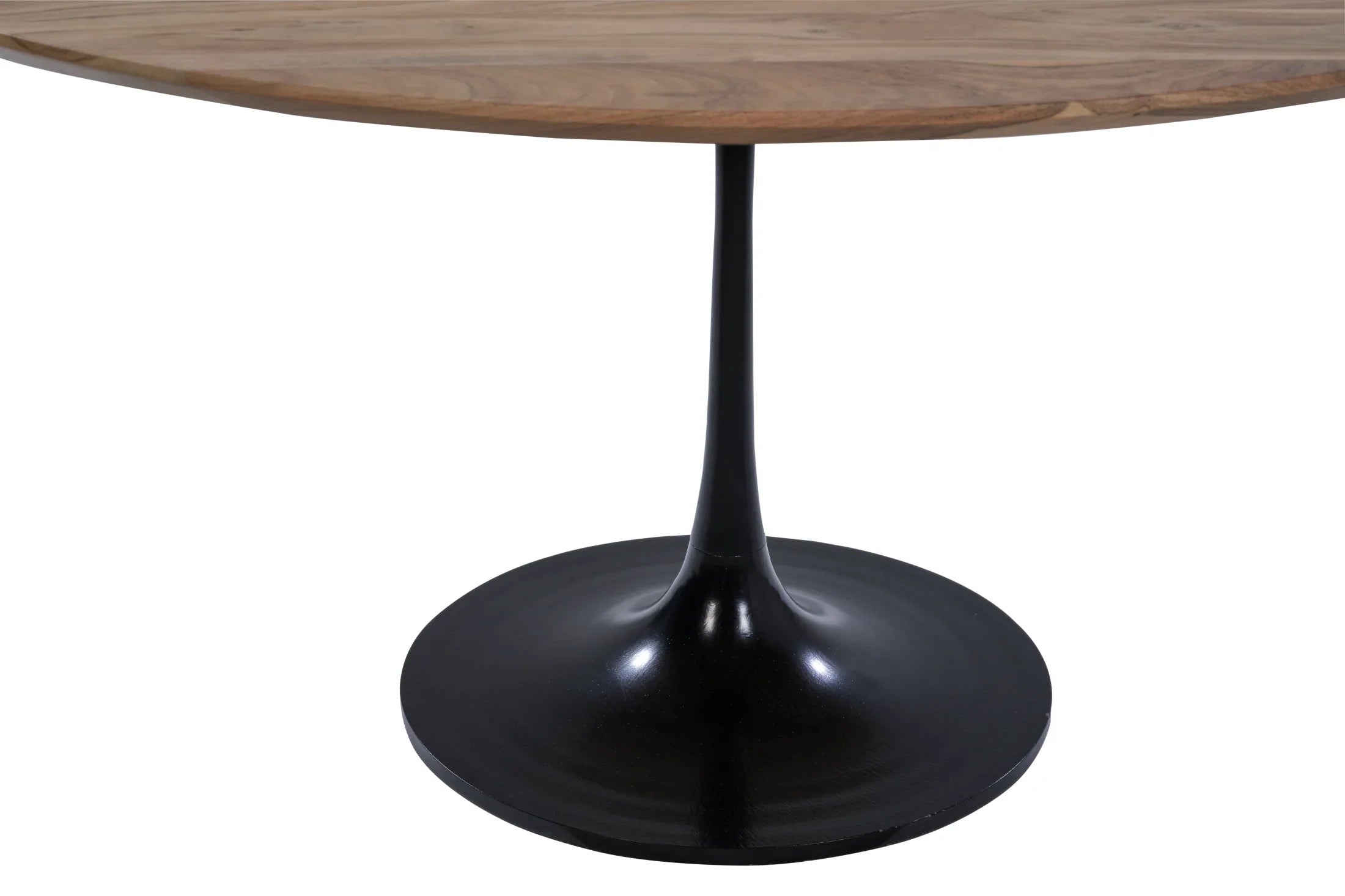 Runder Esstisch 150 cm Akazie – Center-Stand (CTR)