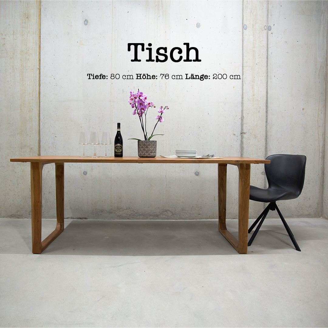 Acacia wood table "The Woody Table 200"