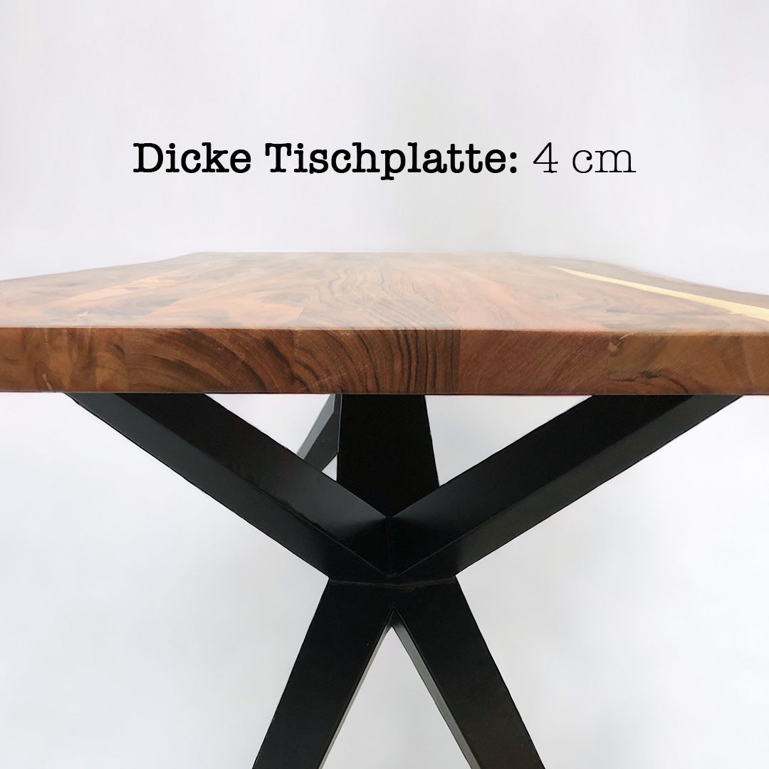 Akazienholz Tisch "The balanced X Table 180"