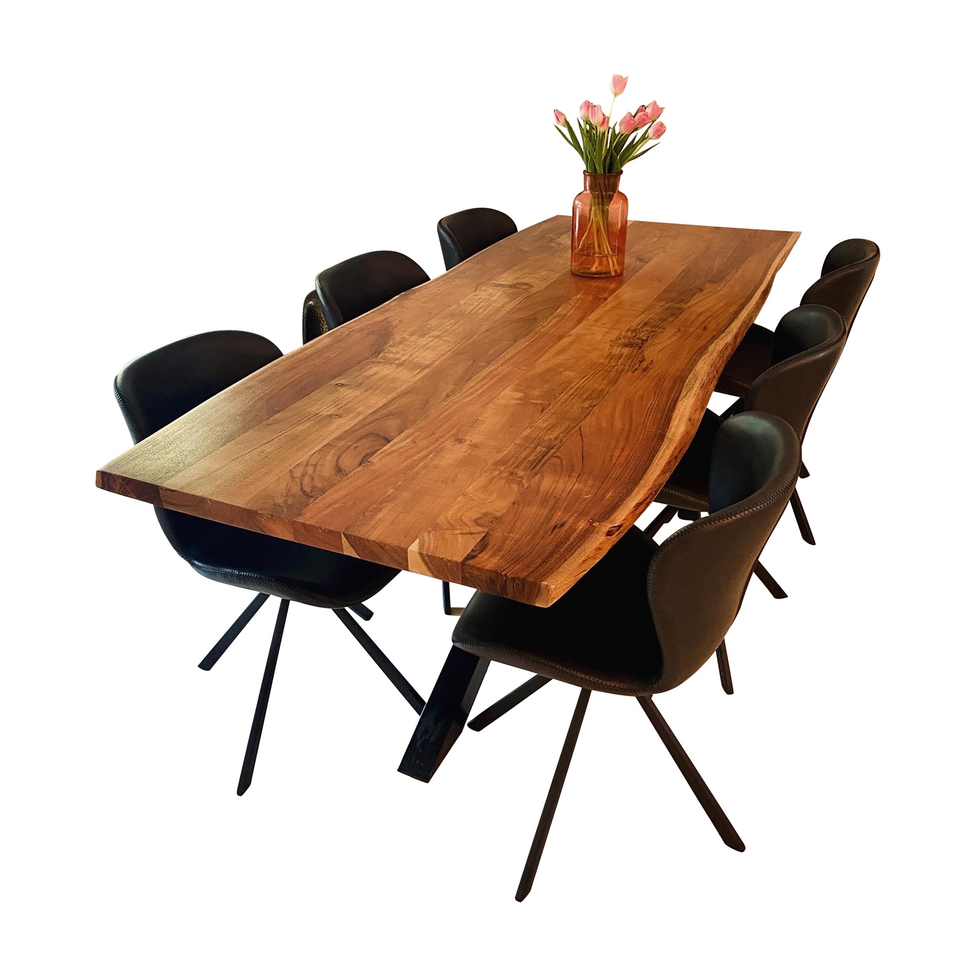 Akazienholz Tisch mit Baumkante "Wild Star"