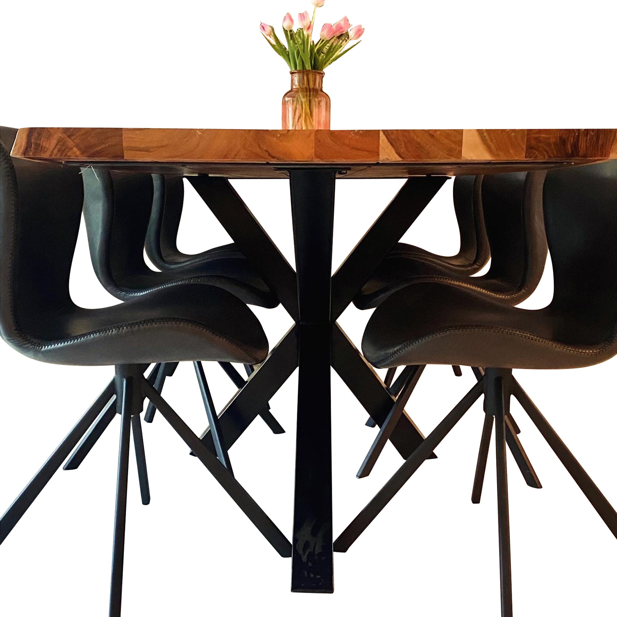 Akazienholz Tisch mit Baumkante "Wild Star"
