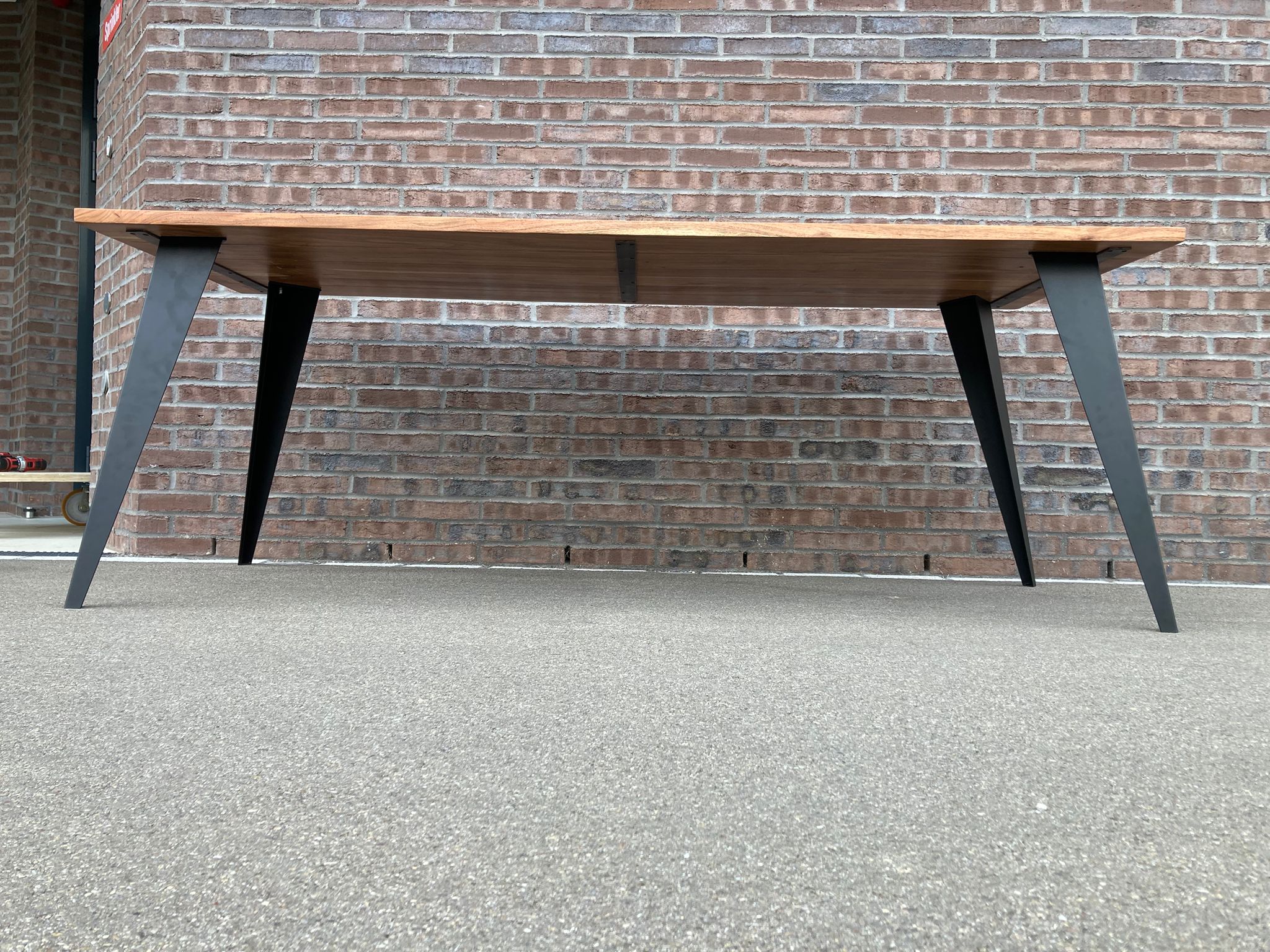 Tischbeine „Tapered“ – Stahl Schwarz (4er-Set)