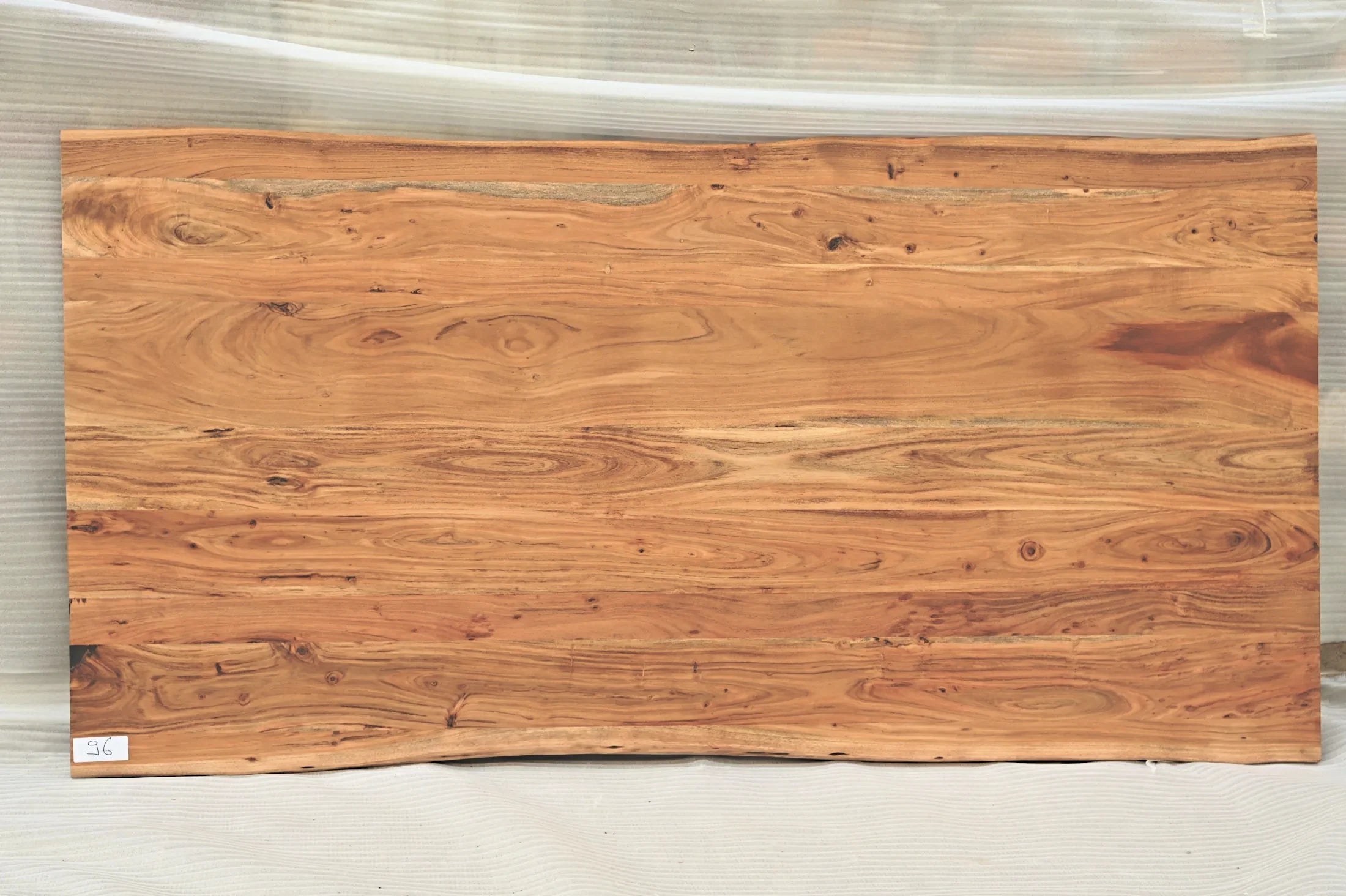 Baumkante Tischplatte Unikat 096 – Akazie 240 cm, Aufsicht #Tischplatte_Unikat 096