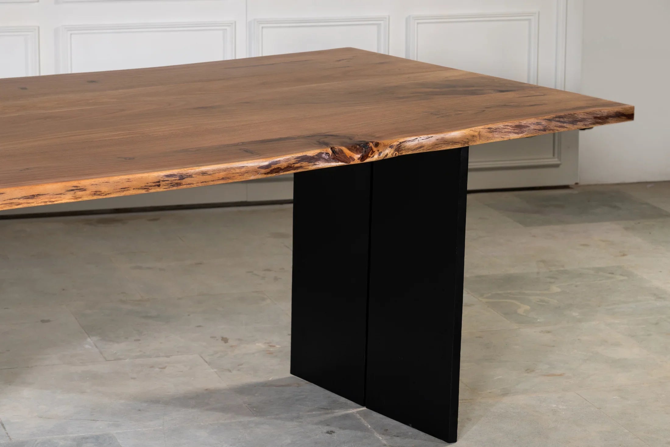 Beinset Live Edge 220–300 cm – U / X / Stahlplatte Split