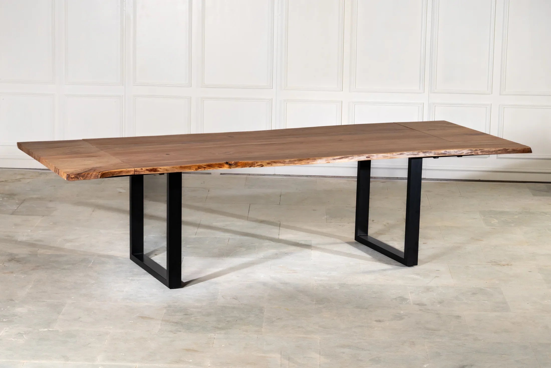 Live Edge Ausziehtisch 220–300 cm – Wähle Tischplatte & Beine